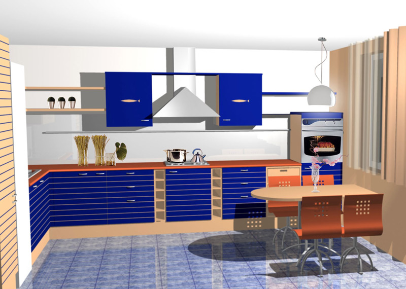 varianta 4
Desi aceasta bucatarie se afla intr-un apartament de