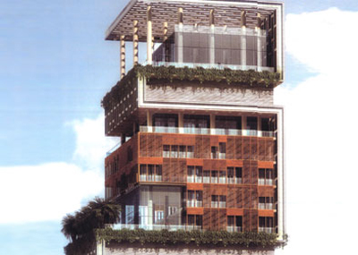 Resedinta Ambani: Exterior