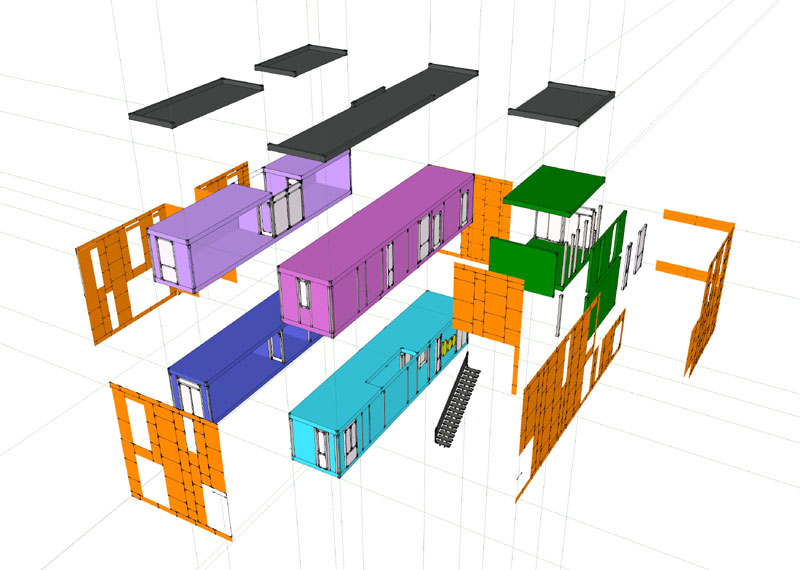 Sistem de constructie hibrid