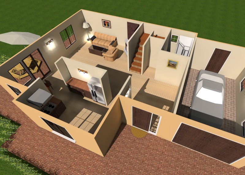 Casa de lemn Franta3 - parter