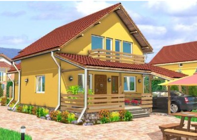 Casa de lemn RALUCA - Planuri pentru case din lemn - I - Slide 15 din 