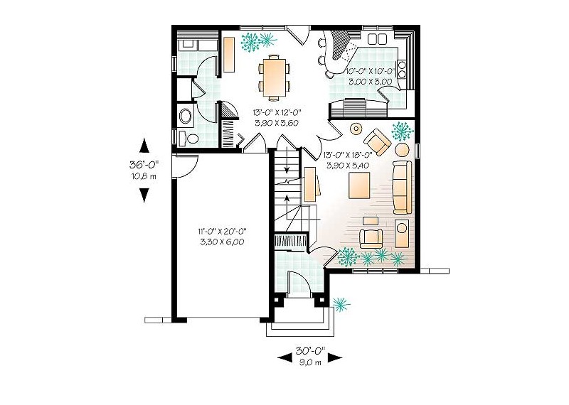 Casa DRAGOESCU - plan parter