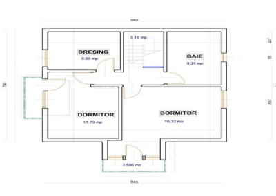 Casa de lemn HEM 2 - plan etaj