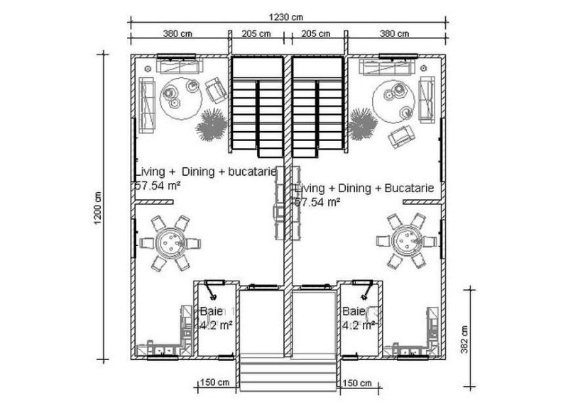 Casa TOPAZ - plan parter