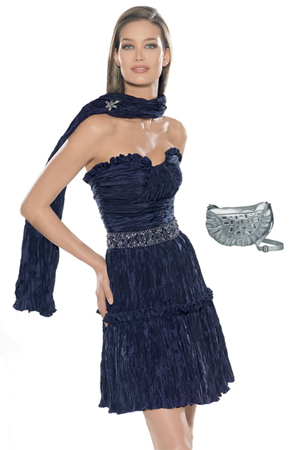 Rochie de seara cu esarfa