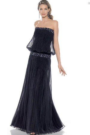 Rochie de seara larga in talie si cu curea