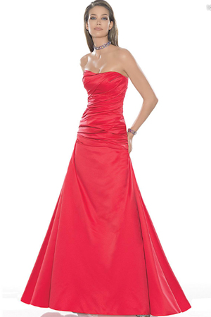 Rochie de seara rosie stil printesa