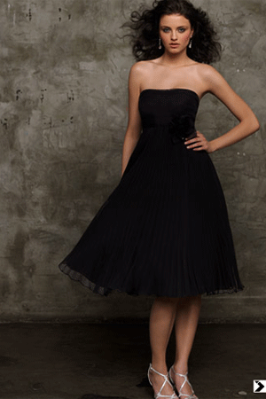 Rochie de seara scurta, neagra