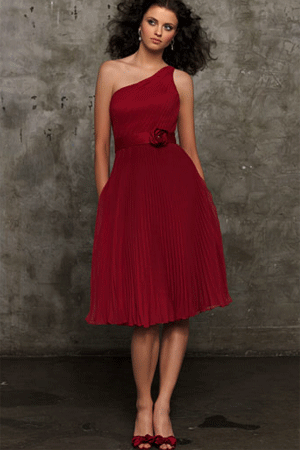 Rochie de ocazie extravaganta, rosie, cu trandafir