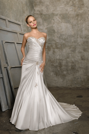 Rochie de mireasa argintie