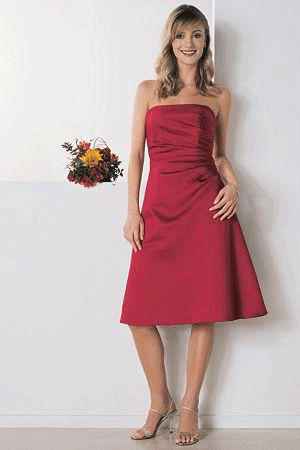 Rochie scurta pentru domnisoarele de onoare