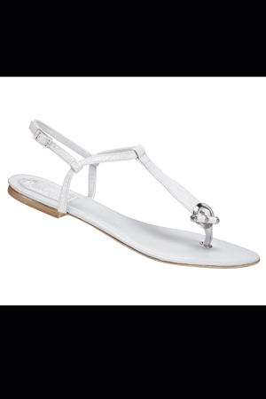 Sandale plate din piele marca 