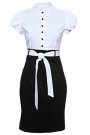 Rochie cambrata din poplin si tercot perfecta pentru birou, Tara