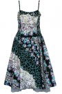 Rochie captusita, cu bretele, cambrata in talie. Are tulle la terminatie,