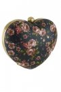 Plic in forma de inima cu imprimeu floral