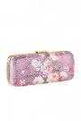 Plic in piele cu imprimeu floral