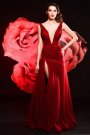Rochie rosie pentru nunta sau alte ocazii speciale disponibila in