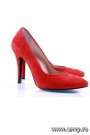 Pantofi rosii din piele intoarsa pentru ocazii speciale sau nunta