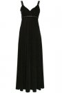 Rochie din catifea cu pietre aplicate sub bust, Tara Fashion
Pret: