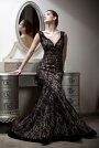 Rochie de ocazie eleganta cu broderie pentru Seara de Craciun