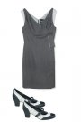 Retro college
Rochie Mellow by Irina Schrotter, 299 lei. 
Pantofi
