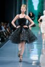 Rochie neagra de tul, brodata.