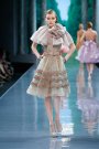 Rochie Dior Haute Couture de matase, natur.