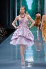 Rochie Dior Haute Couture lila, din matase.