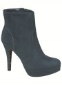 5. Cizmulite elegante cu aspect de
velur, de culoarea albastra,