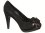 18. Pumps eleganti din piele de 
velur de culoarea neagra, cu 
platforma