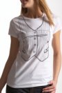 Tricou cu imprimeu tip vesta La Redoute, 70,99 lei.