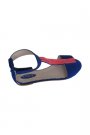 Sandale cu albastru si roz Smiling Shoes, 230 lei.