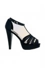 Sandale negre cu toc Mango, 509,90 lei.