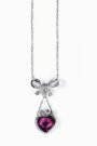 Colier Coeur romantique de la Dior din aur alb, diamante si turmalina