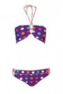 Costum de baie mov cu buline de la Debenhams, Pret:  89 lei