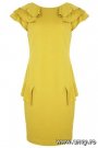 Rochie galbena cu maneci bufante Betty Jackson.Black&nbsp; din Colectia