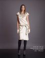 Rochie Agnes Toma din satin de matase naturala cu spate din dantela