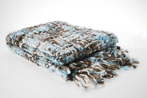 Patura BLANKET BIG MESH BLUE 170X130 