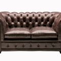 CANAPEA OXFORD CU 2 LOCURI GENUINE LEATHER