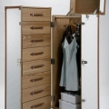 Corpuri de depozitare: Dulap Shipping Trunk White Cosmopolitan 