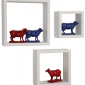 Polite Wall Cubes (3/Set) White 