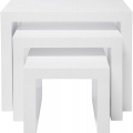 Masute White Club Nest Of 3 Tables
