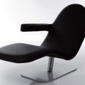 Sezlonguri: Relax Chair Lino Black AL 