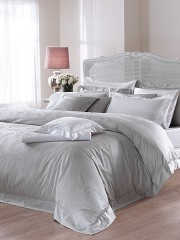 Lenjerie pat de lux din bumbac egiptean cu tesatura jacquard - Angelique