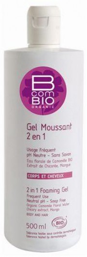Bcombio 2 in 1 sampon si gel de dus 500ml flacon bcombio