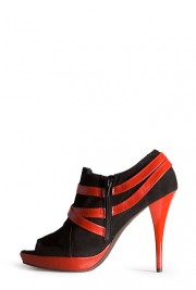 Botine Clarette decupate din piele naturala model 328